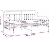  Krevet na kat Crna 90 x 190 cm Čelik s prahom premazan | shoptok.hr