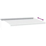 Tenda na ručno uvlačenje antracit i bijela 600 x 350 cm | shoptok.hr