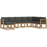  Set vanjskih sofa s jastukom 8 pcs Bijela i antracit | shoptok.hr