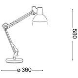 Ideal Lux - Stona lampa WALLY 1xE27/42W/230V crna/bakrena | Eponuda.com