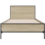  Okvir za krevet boja hrasta 90x200 cm konstruirano drvo i metal | shoptok.hr