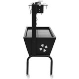 vidaXL Električni žar z ražnjem iz nerjavečega jekla | Shoptok.si