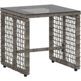  Set vanjskog namještaja s jastukom čelik - siva i modra 2x pojedinačna stolica +1x stol | shoptok.hr
