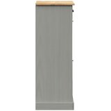 Ormarić za cipele VIGO 60 x 35 x 96 cm sivi od masivne borovine | shoptok.hr