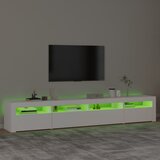 TV ormarić s LED svjetlima bijeli 240x35x40 cm | Eponuda.ba