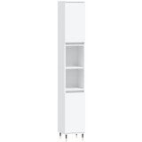Maison Chic Kopalniška omarica - Kopalniški kabinet bela 30x30x190 cm inženirski les, (21794700) | Shoptok.si