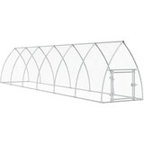  Kavez za kokoši srebrni 600 x 105 x 120 cm od pocinčanog čelika | shoptok.hr