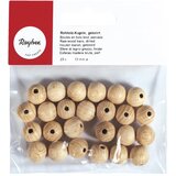 RAYHER Lesene kroglice, naravne, 12 mm o, luknja 3 mm, 25 kom., (20633748) | Shoptok.si
