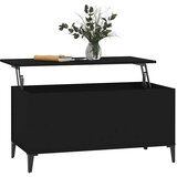  Stolić za kavu crni 90 x 44,5 x 45 cm od konstruiranog drva | shoptok.hr