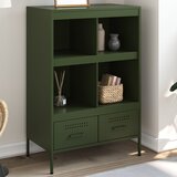  Visoka komoda maslinastozeleni 68x39x101,5 cm od čelika | shoptok.hr