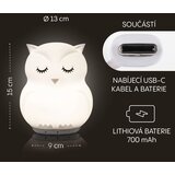 Zopa silikonska LED noćna lampica s glazbom – veličina L Owl | shoptok.hr