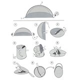 Pop up šator narančasto plavi 200 x 120 cm | shoptok.hr