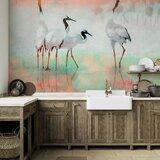  Foto tapeta - Cranes in Pastels 300x210 Vodootporna | shoptok.hr