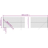  Lančana ograda antracit 1,4 x 10 m | shoptok.hr