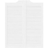 vidaXL Nihajna vrata Louvred Design 1 par Bela 100x80 cm | Shoptok.si