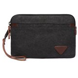INF Moška platnena torbica sklopka, velika torbica sklopka z zadrgo za moške Black, (21779059) | Shoptok.si