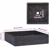 Umivaonik crni 40 x 40 x 10 cm mramorni | Shoptok.si