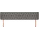  Vzglavje z ušesi temno sivo 203x23x78/88 cm blago, (20737155) | Shoptok.si
