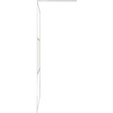 Pregrada za tuš s policom krom 80x195 cm staklo ESG i aluminij | shoptok.hr
