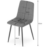 KARA stolica - zeleni baršun / zlatne noge x 2 | shoptok.hr