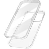 AVIZAR Celoten ovitek za iPhone 15 s trdim zadnjim in mehkim sprednjim delom, Prozorno, (5000011302) | Shoptok.si
