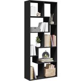 vidaXL Sobna pregrada / regal za knjige crni 67 x 25 x 161,5 cm drveni | shoptok.hr