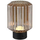 Tri O Crna/bež LED stolna lampa s mogućnosti zatamnjivanja sa staklenim sjenilom (visina 19,5 cm) Lord – | shoptok.hr