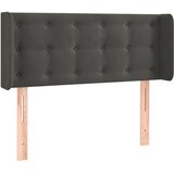  LED uzglavlje tamnosivo 83x16x78/88 cm baršunasto | shoptok.hr