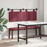  Držeće uzglavlje Zidne Vinska crvena 130 x 55 x 5 cm tkanina - boja crnog vina 120 cm bez LED svjetla | shoptok.hr