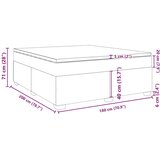 vidaXL Okvir kreveta s oprugama i madrac svjetlosivi 180x200cm tkanina | shoptok.hr