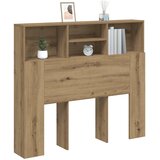  Uzglavlje s ormarićem boja hrasta 120x19x103,5 cm drveni | shoptok.hr