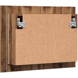  LED ormarić s ogledalom staro drvo 60x12x45cm konstruirano drvo | shoptok.hr