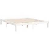  Okvir kreveta bez madraca bijeli 160x200 cm od masivne borovine | shoptok.hr