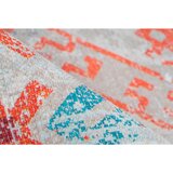 Kayoom RAVNO TKANA PREPROGA Indiana 200 Multi / Orange 80/150 cm tkano večbarvno, oranžna | Shoptok.si