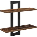 vidaXL Lebdeče police Star les 40 x 15 x 40 cm Inženirski les, (5000307161) | Shoptok.si