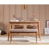 Hanah home Trpezarijski sto i stolice Vina 0900, 130x77x80 cm, Hrast | ePonuda.com