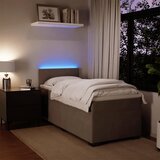 Box spring krevet s madracem svjetlosivi 100x200 cm baršunasti | shoptok.hr