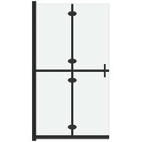  Sklopiva pregrada za tuširanje matirano staklo ESG 70 x 190 cm | shoptok.hr