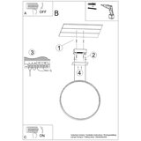  Obesna svetilka RIO 78 krom LED 4000K, (21347958) | Shoptok.si