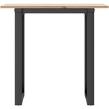  Blagovaonski stol O-oblika 80x50x75 cm od borovine i čelik | Eponuda.com