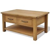  Stolić za kavu od masivne hrastovine 88 x 53 x 45 cm | shoptok.hr