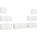  7-dijelni set TV ormarića bijeli od iverice | shoptok.hr