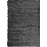  Čupavi moderni tepih s visokim vlaknima antracit 120 x 170 cm | shoptok.hr