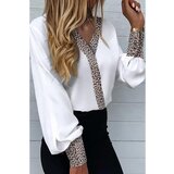 Fenzy Elegantna Bluza Z Leopardjim Potiskom Polina, Bela cene