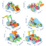 Woopie set kocki za gradnju vozila 6u1 stub | shoptok.hr