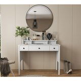 Hanah home FRN-20083 WoodenWhite Make-Up Table | ePonuda.com
