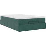 vidaXL Okvir za krevet s madraca tamnozeleni 120x190 cm baršunasti | shoptok.hr