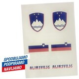 Brez Navijaški tatuji Slovenija grb, zastava, napis | Shoptok.si
