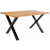 House Nordic blagovaonski stol s pločom od punog hrasta Toulon, 140 x 95 cm