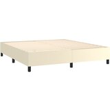  box spring s madracem LED krem 160x200cm od umjetne kože | shoptok.hr